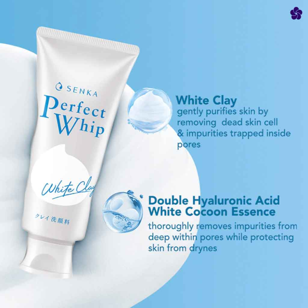 Senka Perfect White Clay Face Wash Foam