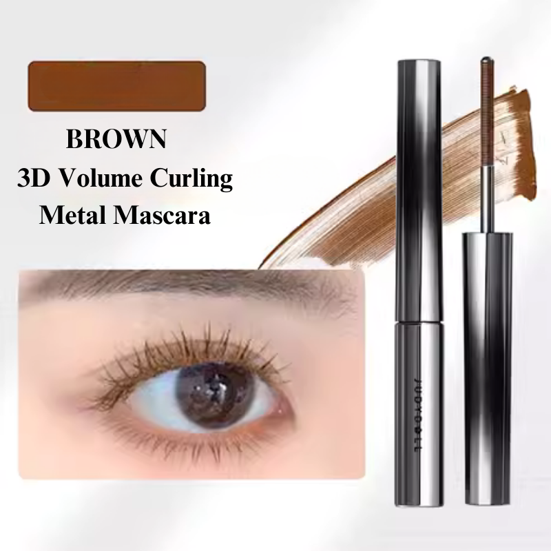 3D Volume Curling Metal Mascara #02 Brown