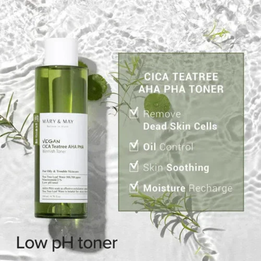 Mini Vegan Cica Teatree AHA PHA Blemish Toner 30ml