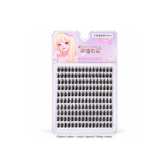 Cluster Lashes #Large Capacity Trilogy 10mm - 10 Rows