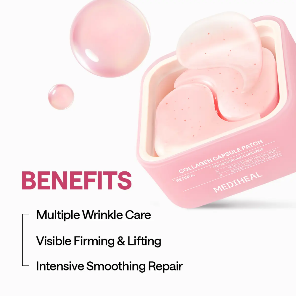 Collagen Capsule Patch Retinol Wrinkle Lifting Gel Eye Patch