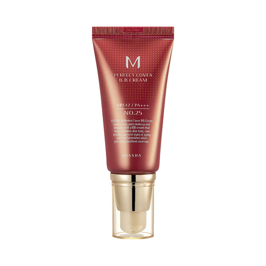 M Perfect Cover BB Cream SPF42 PA+++ #25 Warm Beige （50ml）