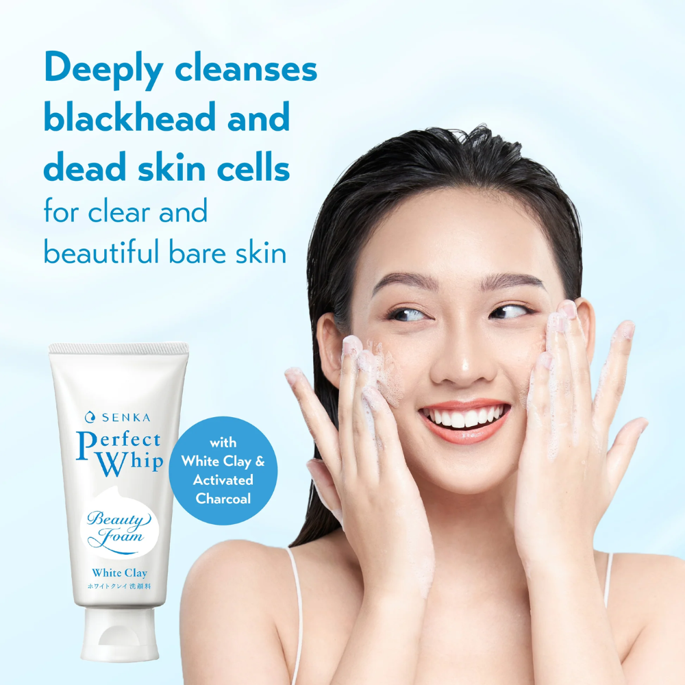 Senka Perfect White Clay Face Wash Foam