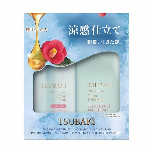 TSUBAKI Premium Cool & Repair Pump Pair Set 450ml + 450ml