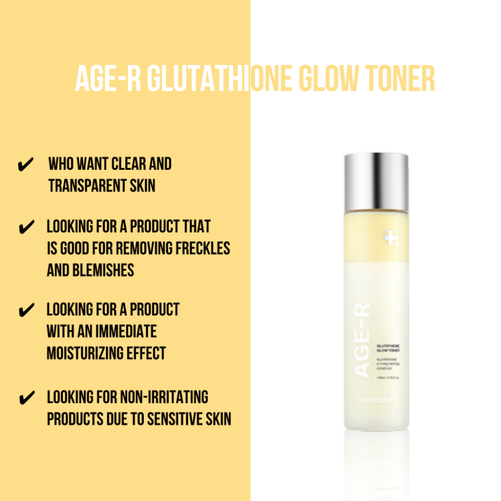AGE-R Glutathione Glow Toner 140ml