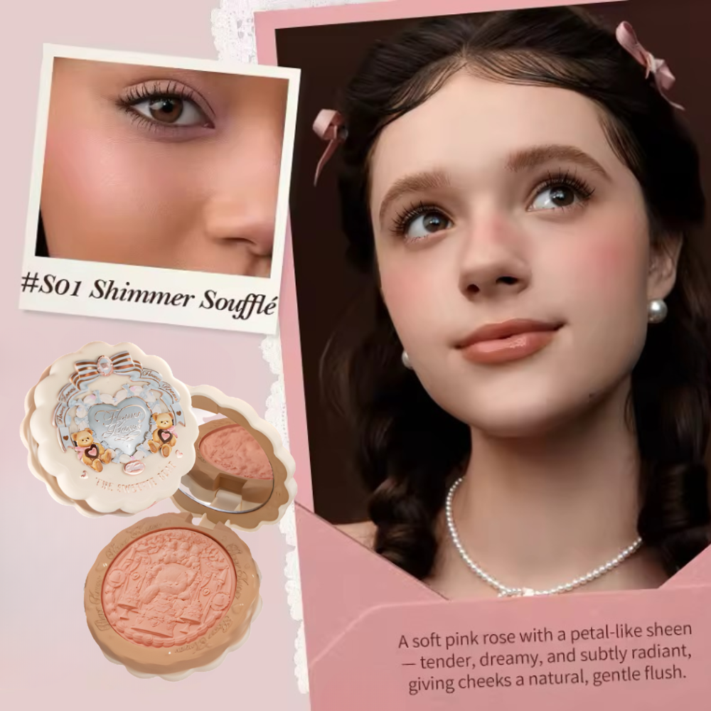 The Sweetie Bear Silk Satin Blush #01 Shimmer Soufflé