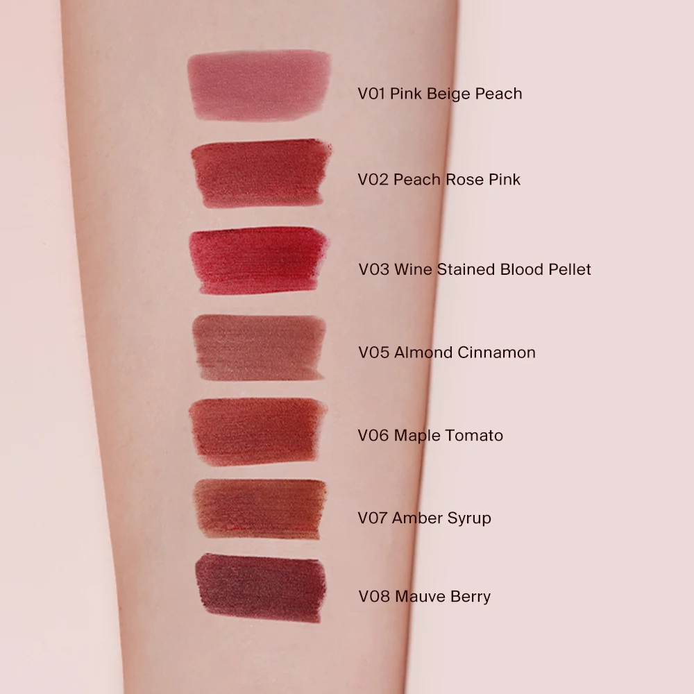 Fluffy Matte Lip Gloss #V01 Pink Beige Peach - 3.3g