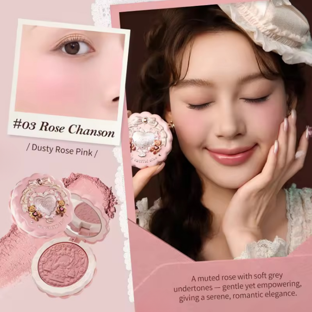 The Sweetie Bear Silk Satin Blush #03 Rose Chanson