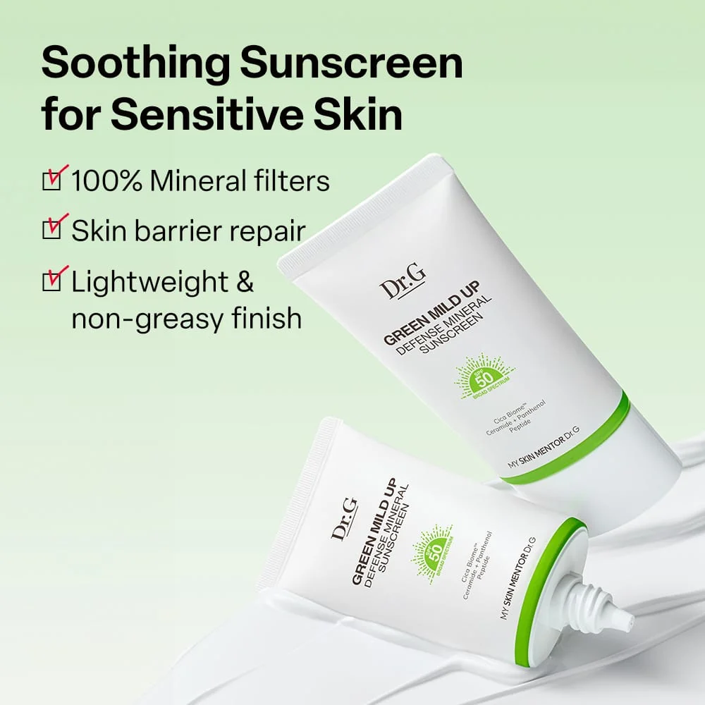 Green Mild Up Sun+  SPF50+ Broad Spectrum - 50ml