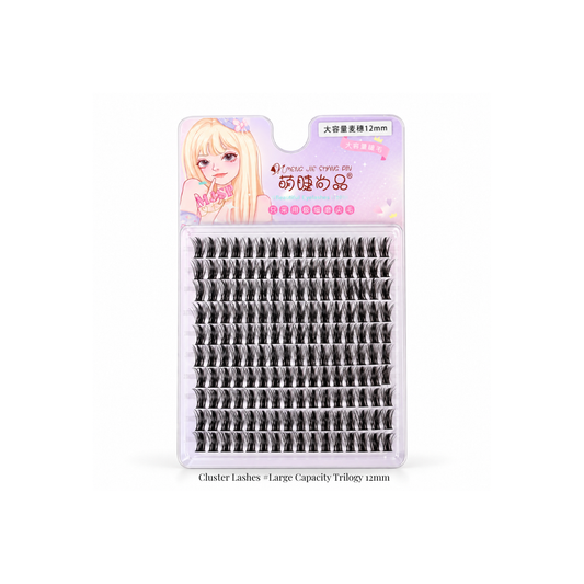 Cluster Lashes #Large Capacity Trilogy 12mm - 10 Rows