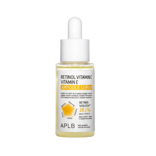 Aplb Retinol Vitamin C Vitamin E Ampoule Serum 40ml