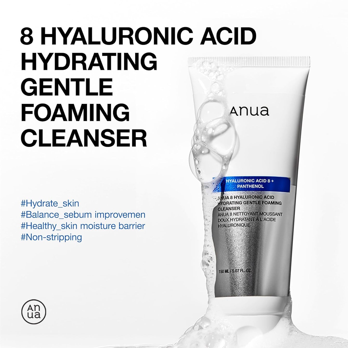 8 Hyaluronic Acid Moisturizing Gentle Gel Cleanser