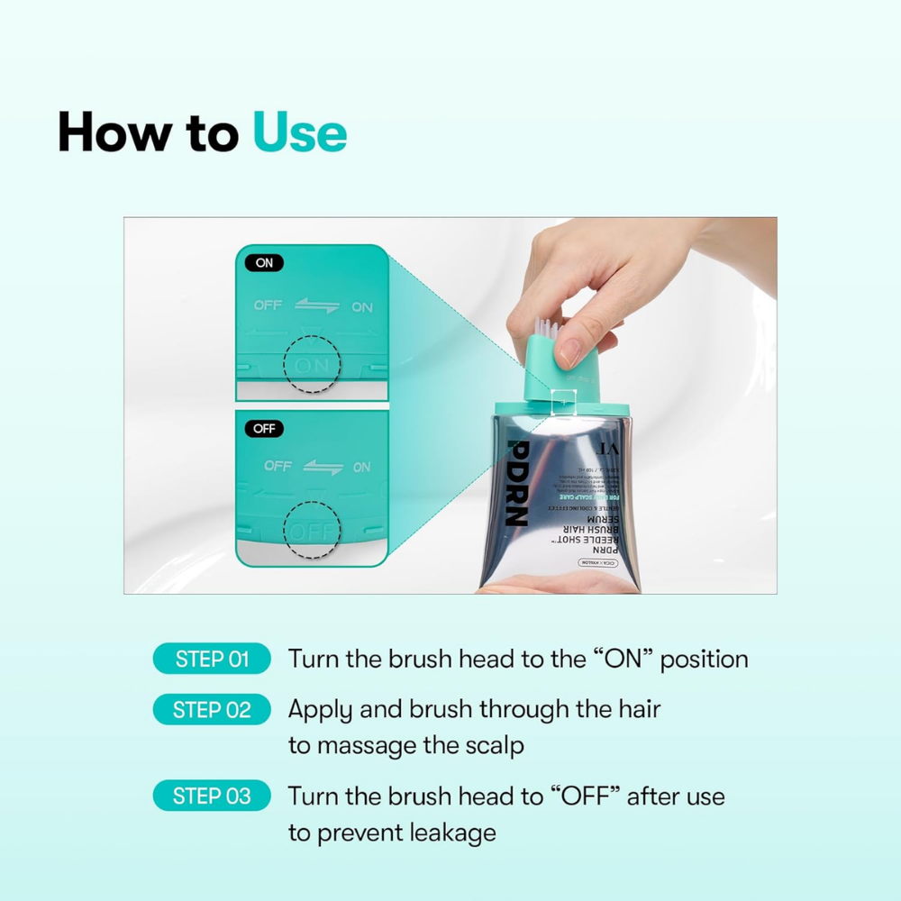 PDRN Reedle Shot Brush Hair Serum