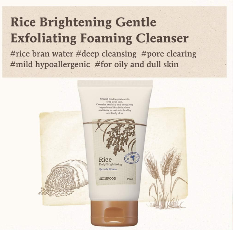 Rice Daily Brightening Scrub Foam