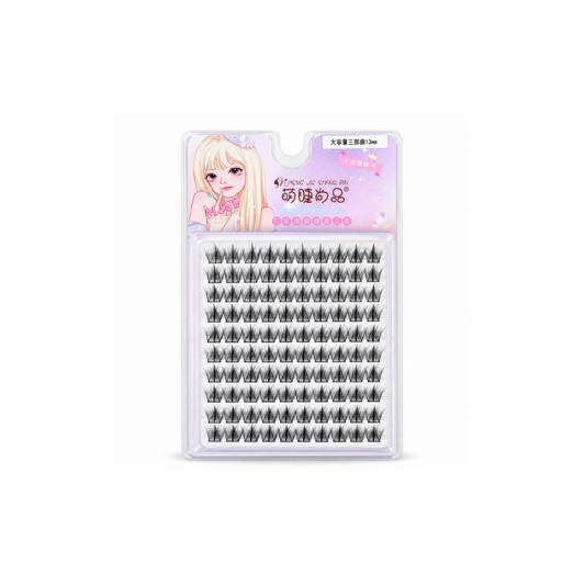 Cluster Lashes #Large-Capacity 3-Step Kit 13mm