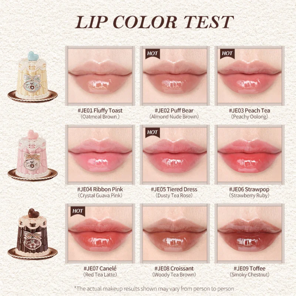 The Sweetie Bear Coating Lip Jelly #JE01 Fluffy Toast