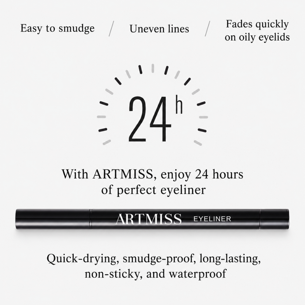 Artmiss Color Fixing Rotating Liquid Eyeliner #X02 Black