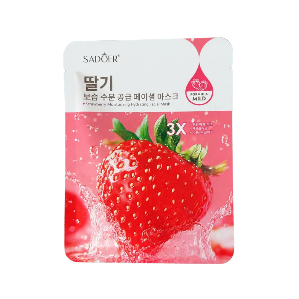 Strawberry Moisturizing Hydrating Facial Mask - 1 Sheet