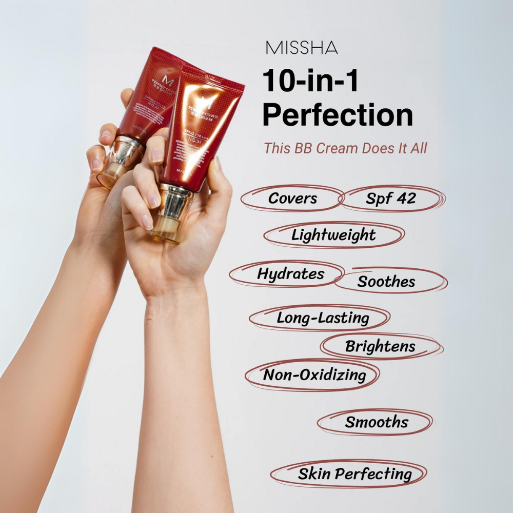 M Perfect Cover BB Cream SPF42 PA+++ #31 Golden Beige（50ml）