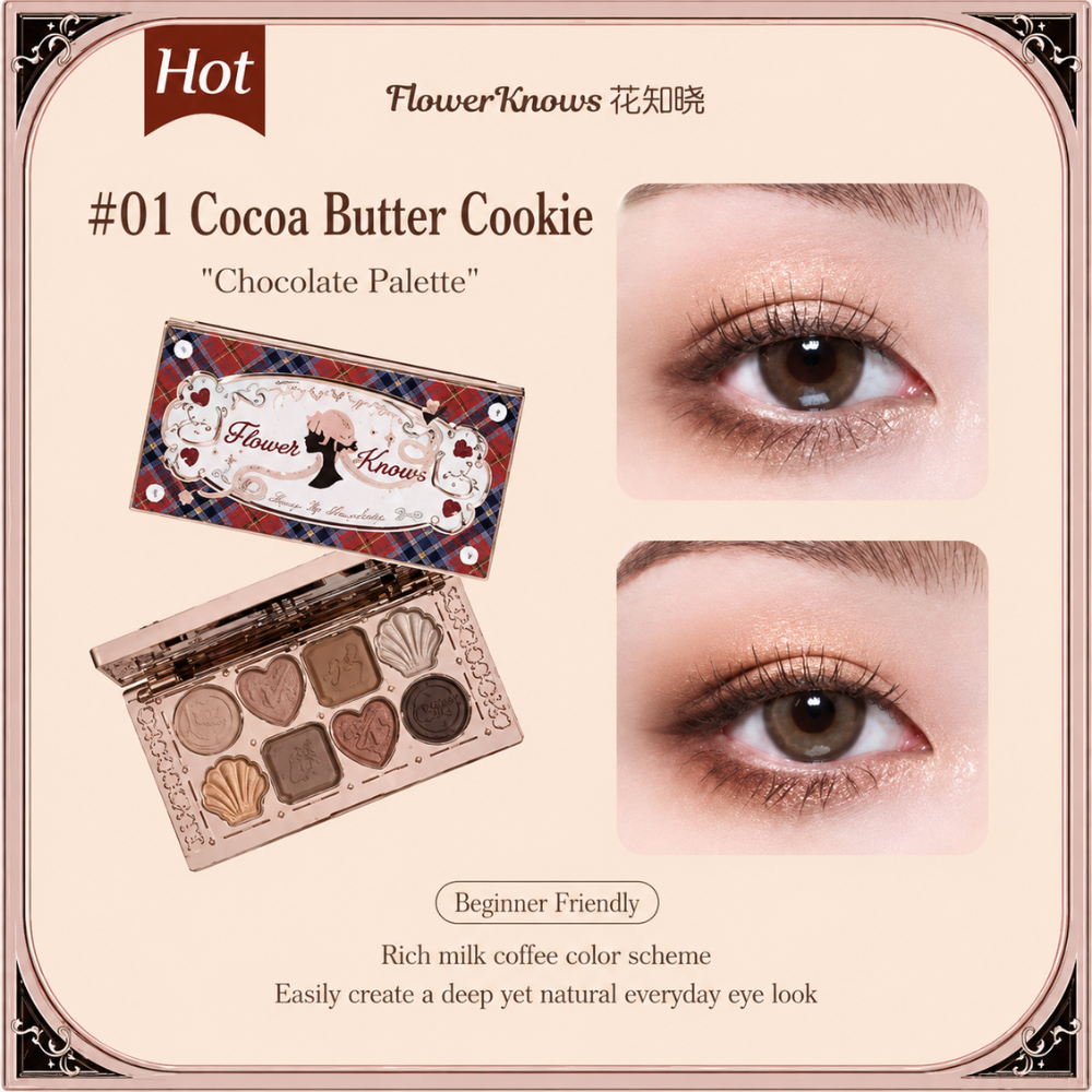 Chocolate Wondershop Eight-Color Eyeshadow Palette #01 Nutcracker