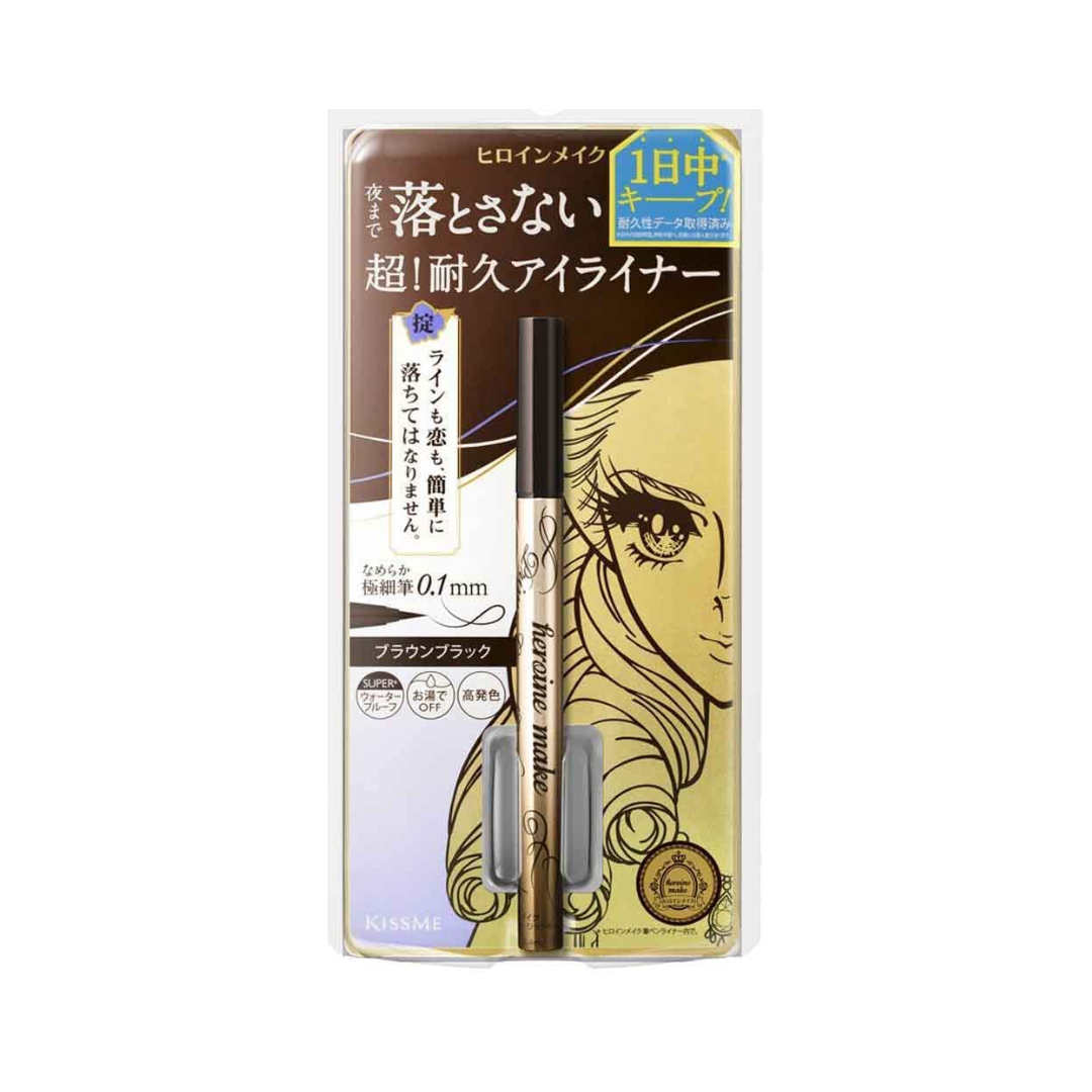 KISSME Heroine Make Prime Liquid Eyeliner Rich Keep #02 Black Brown