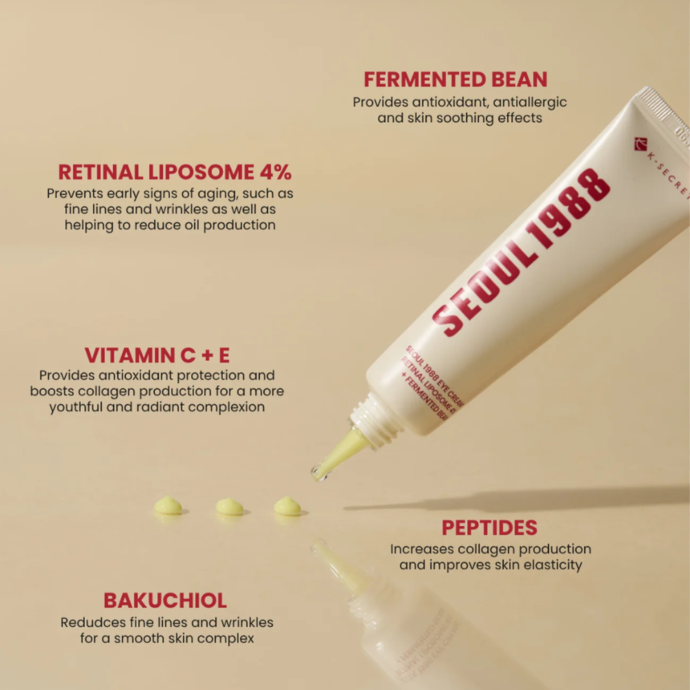 SEOUL 1988 Eye Cream : Retinal Liposome 4% + Fermented Bean
