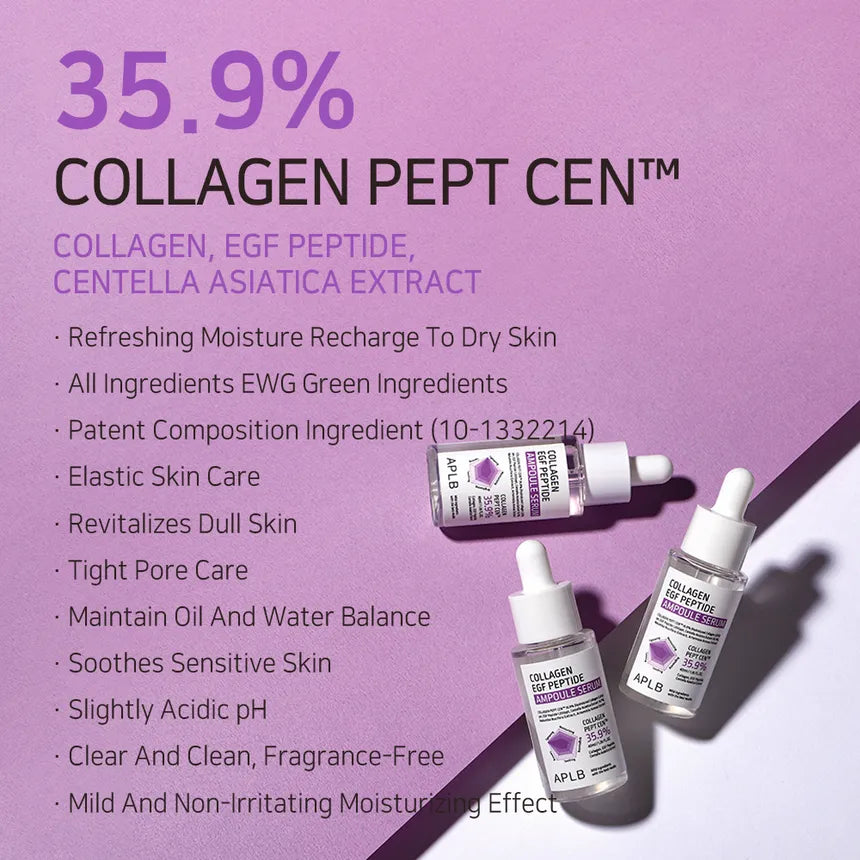 Aplb Collagen Egf Peptide Ampoule Serum 40ml