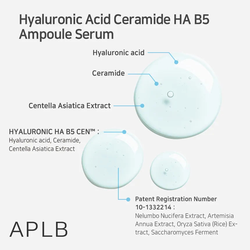 Aplb Hyaluronic Acid Ceramide Ha B5 Ampoule Serum 40ml