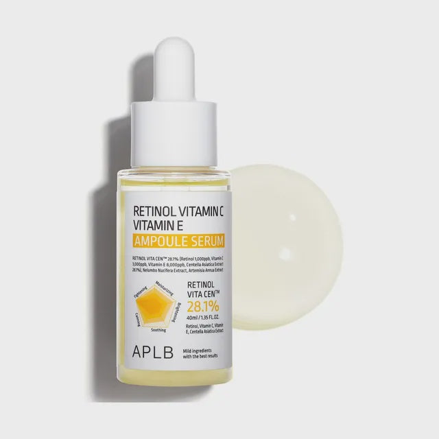 Aplb Retinol Vitamin C Vitamin E Ampoule Serum 40ml
