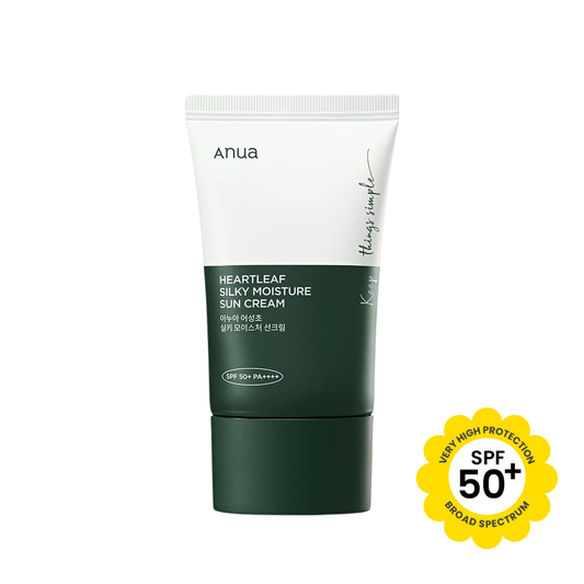 Heartleaf Silky Moisture Sun Cream SPF50+ Broad Spectrum 50ml