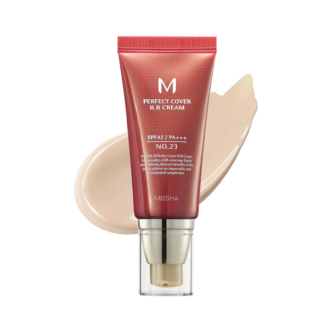 M Perfect Cover BB Cream SPF42 PA+++ #23 Natural Beige（50ml）