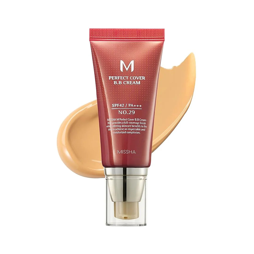 M Perfect Cover BB Cream SPF42 PA+++ #29 Caramel Beige（50ml）