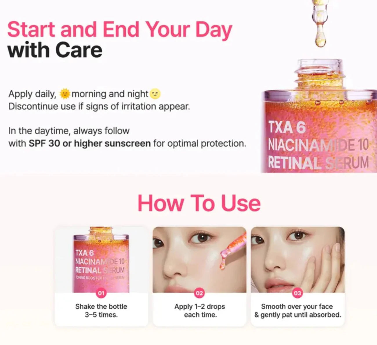 TXA 6  Niacinamide 10 Retinal Serum