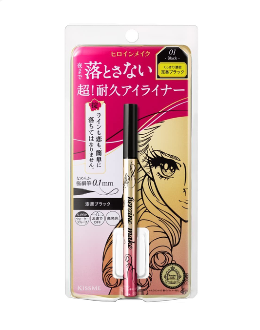 KISSME Heroine Make Prime Liquid Eyeliner Rich Keep #01 Jet Black