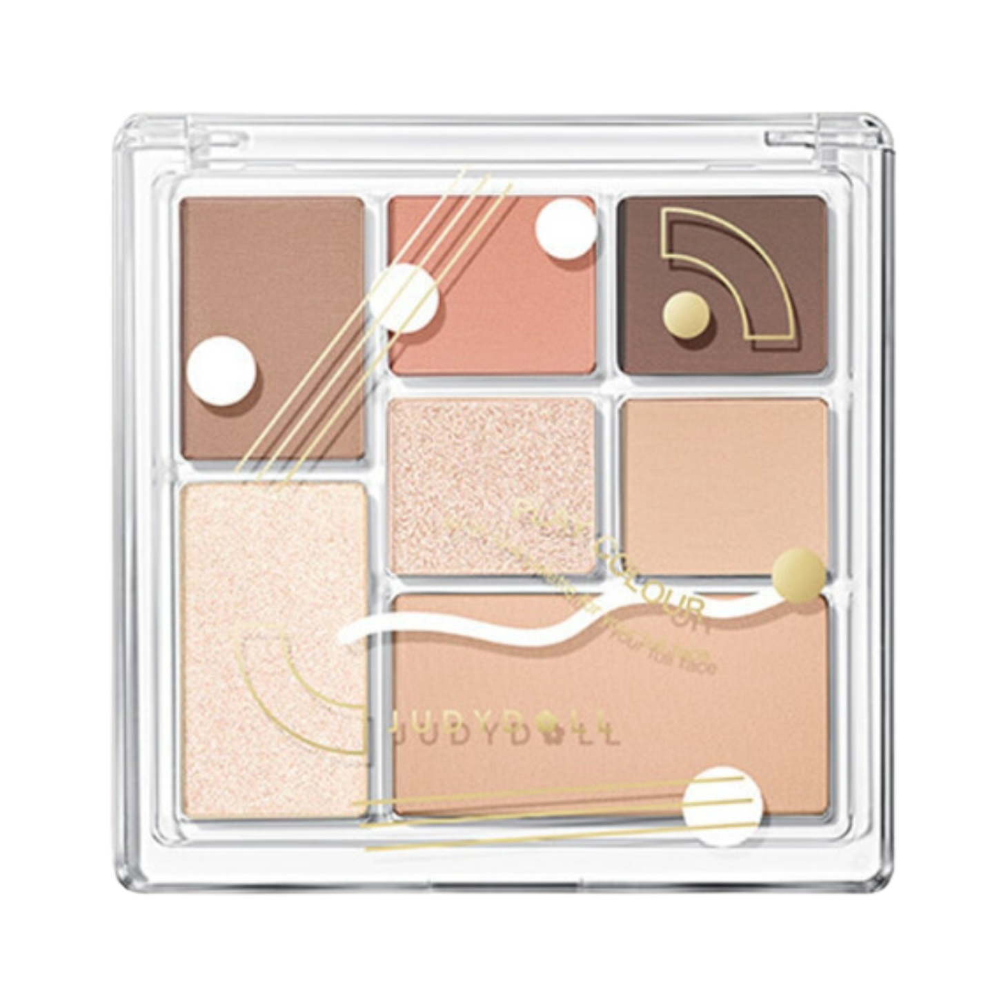 Seven-Color Fun Combination Palette #18 Creamy White Peach Palette