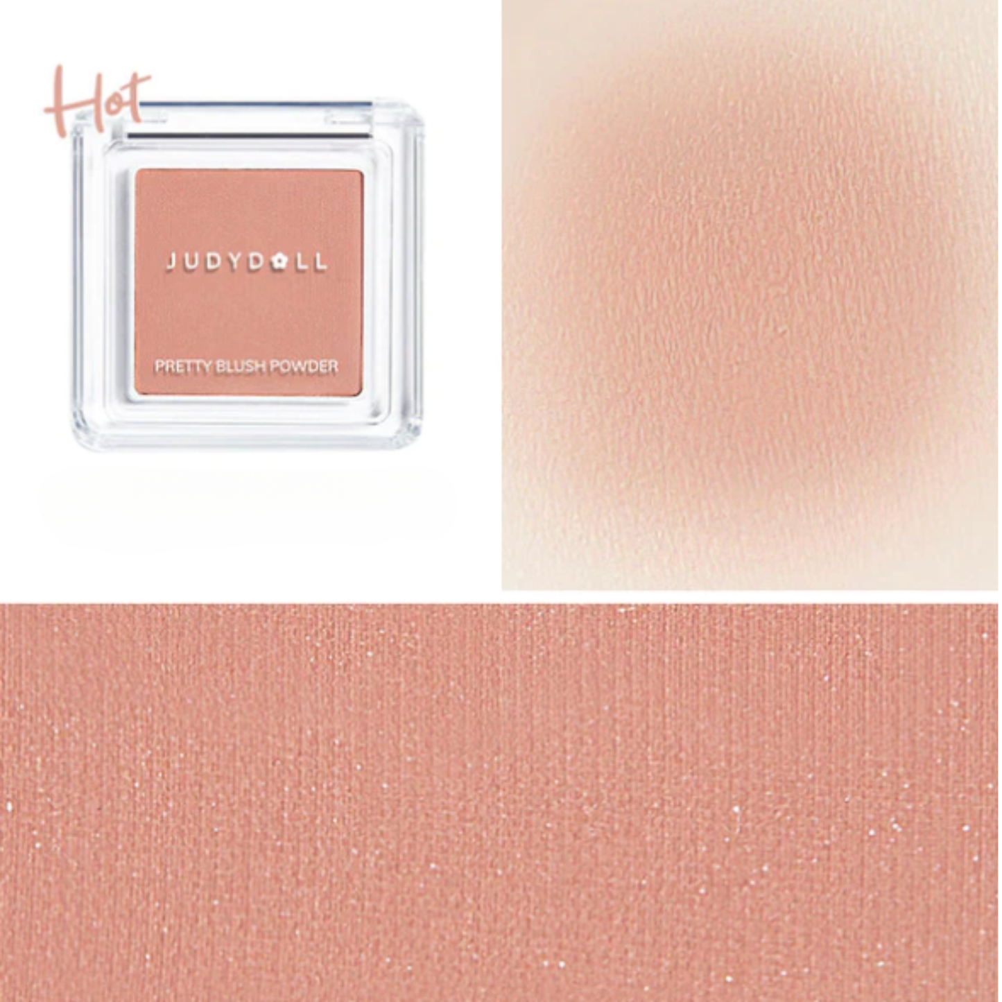 Single Color Blush #06 Apricot Color (Matte with a Hint of Shimmer)